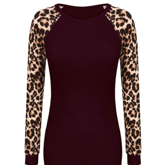 🎉HP🎉•S to 2XL•Cute Pullover leopard print top - Picture 3 of 7